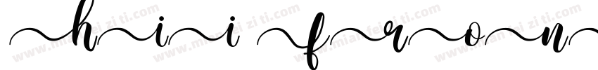 Nhii front字体转换